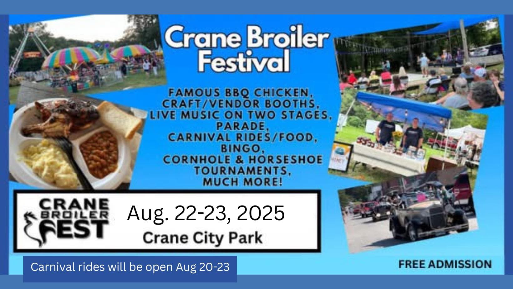 Broiler Festival Schedule of Events