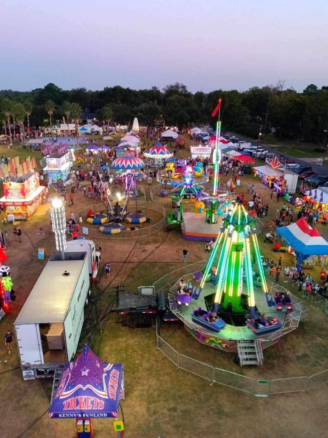 Crane Broiler Festival Welcomes Kenny's Funland for Rides